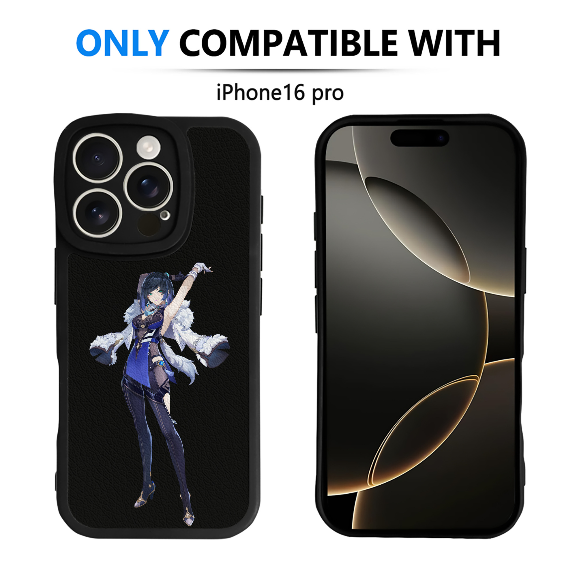 げんし神 夜兰 やらん genshin Yaran 【iPhone 16シリーズ対応】シリコンスマホケース（レザー調） 材質：シリコン